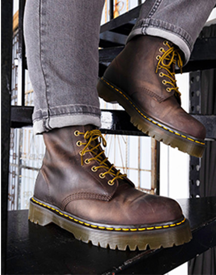 DR MARTENS BROWN 1460 BOOTS